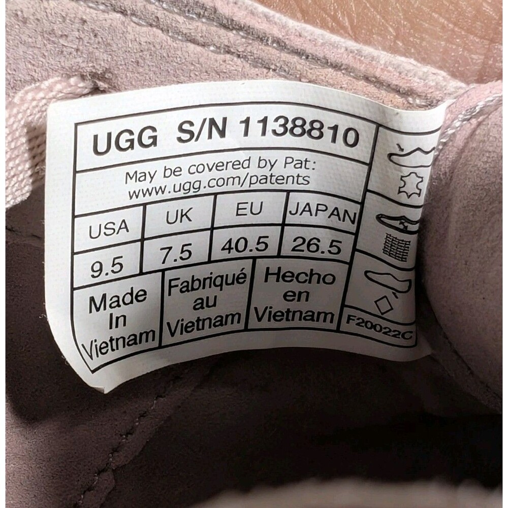 UGG Scape Platform Low Top Sneaker Women's 9.5 Mauve Pink Suede Upper (1138810) - Picture 6 of 7